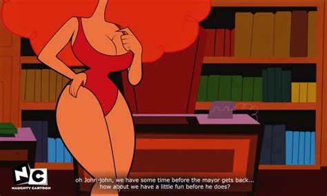 Rule 34 1girls Accurate Art Style Big Breasts Big Hair Caption Cartoon Network Crossover