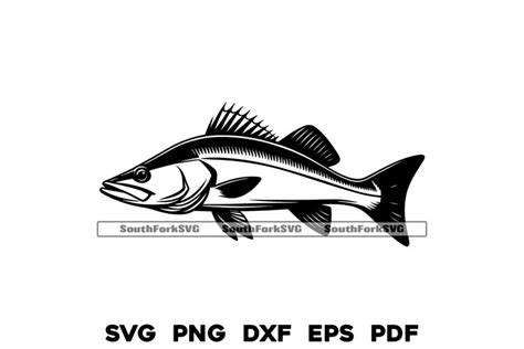 Snook Fish Design Files Svg Png Dxf Eps Pdf 3162536