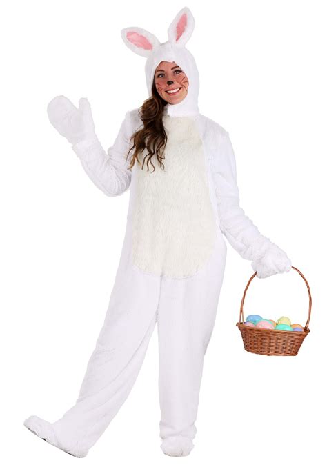 Fabric sewing, quilting & knitting. White Bunny Adult Costume