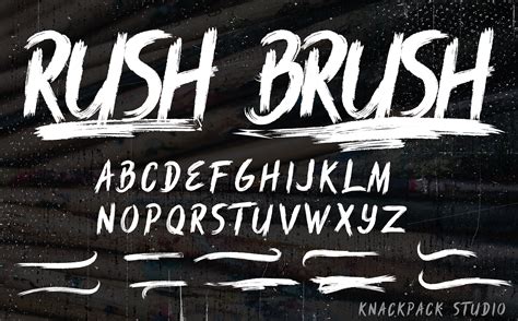 Download Rush Brush Font