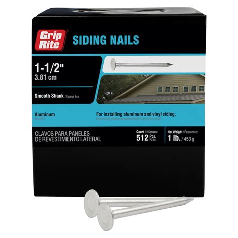 Grip Rite 12 Gauge Aluminum Siding Nails 1 Lb In The Siding Nails