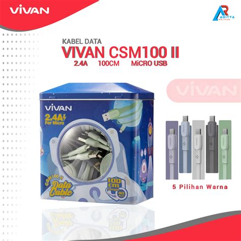 Jual Vivan Csm Ii Kabel Data Micro New Colorful A Toples Isi Pcs Garansi Original