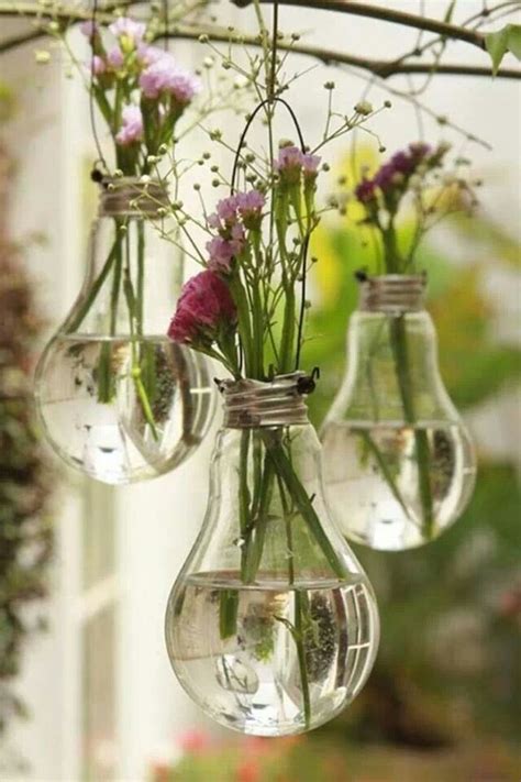 Light Bulb Vases Diy Deko Balkondekoration Dekoration