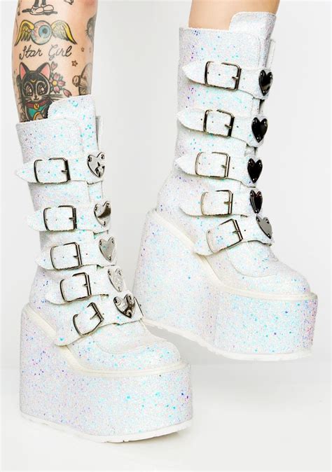 Explore a wide range of the best demonia boots on aliexpress to find one that suits you! Demonia Frosted Lovesick Trinity Boots | Dolls Kill in ...