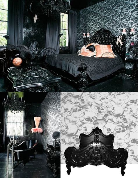 Gothic dorm room decor | ghostly haunts. Stripy Tights and Dark Delights: Guest post: Goth decor