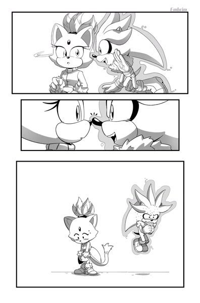 Silver The Hedgehog And Blaze The Cat Comics