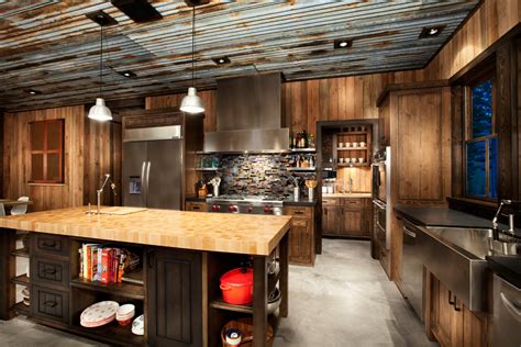 Mid Century Modern Rustic Kitchen By Mark Tanner Construction Inc