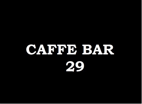 Caffe Bar 29 Sedliacka Dubová