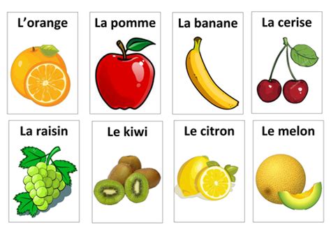 Vegetables come in a wide variety of colors, flavors, and textures. French food flashcards with pictures | Teaching Resources