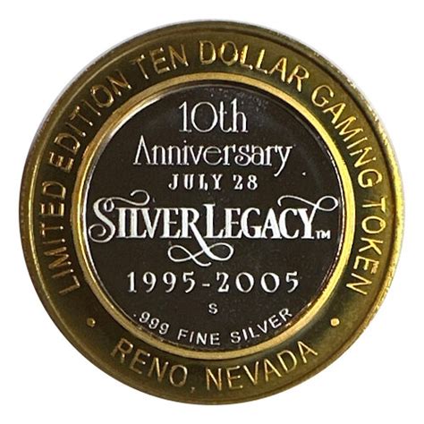 Silver Strike Collectors Series 999 Silver 10 Gaming Token 10th