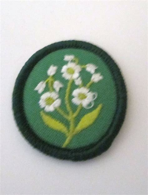 recently retired girl scout troop crest forget me