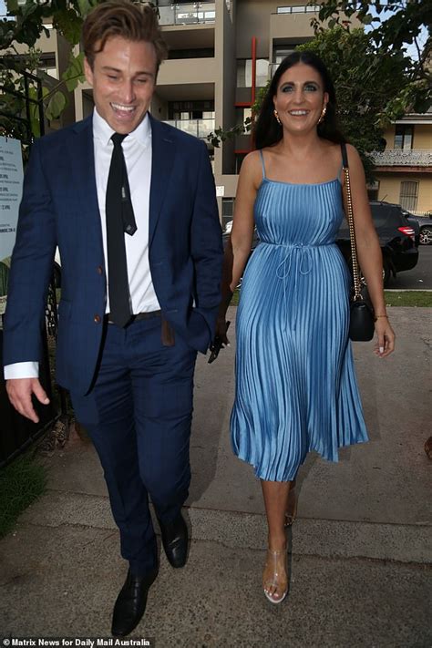 Mafs Star Heidi Latcham Leads The Arrivals In A Busty Velvet Dress At Jules And Cams Engagement