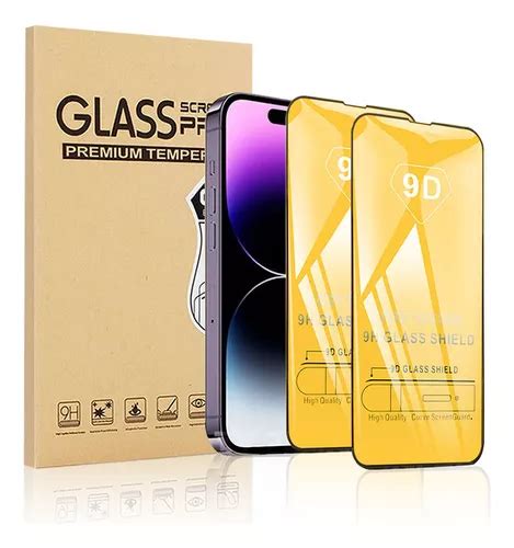 2 piezas mica cristal templado 9d para iphone marcas mercadolibre