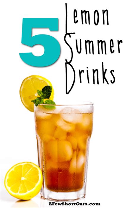 5 Lemon Summer Drinks | Summer drinks, Summertime drinks, Smoothie drinks