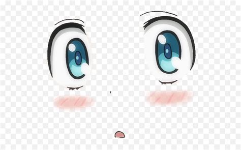 Download Kawaii Face Png Anime Face Roblox Png Image With Anime