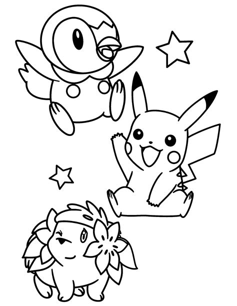 Coloring Page Pokemon Diamond Pearl Coloring Pages 142
