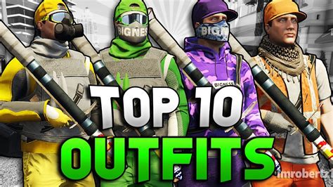 Gta 5 Modded Outfits Top 10 Run And Gun Tryhard Clothing Youtube