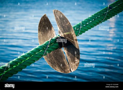 A Rat Guard On A Ships Mooring Line Stock Photo Alamy