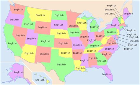 Most Commonly Spoken Language In Every Us State R Mapporn