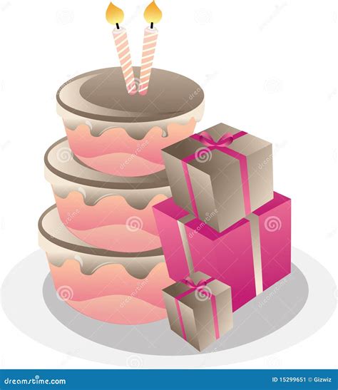 Birthday Cake And T Boxes Stock Image Image 15299651