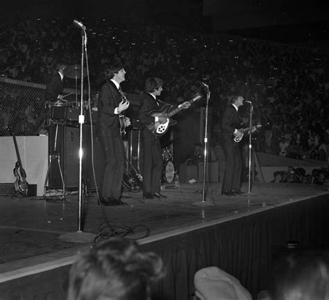 The Beatles Playing At The Cow Palace On Aug 19 1964 In San