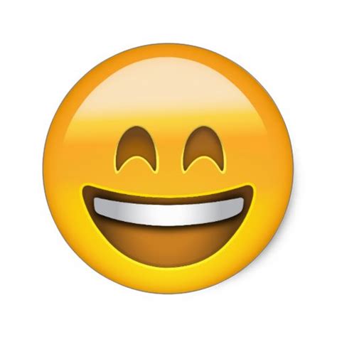 Emoji Smiling Face With Open Mouth Smiling Eyes Classic ...