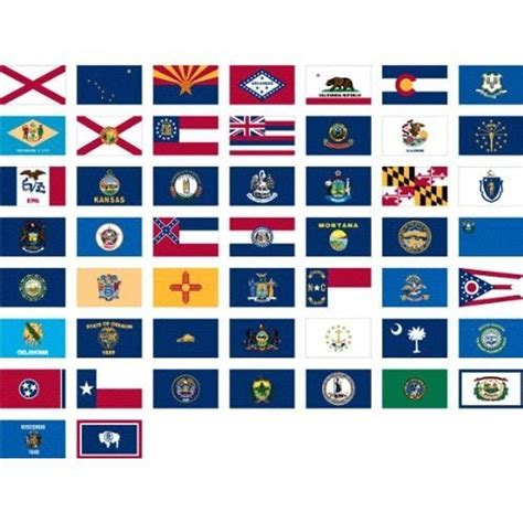 50 State Flag Set Us State Flags