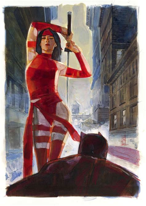 Alex Maleev Marvel Comics Art Marvel Elektra Daredevil
