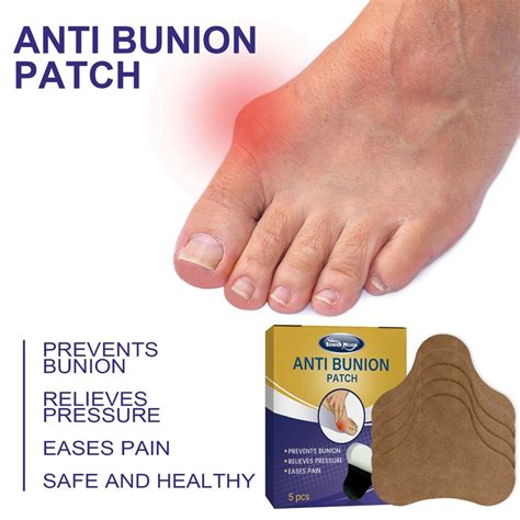 South Moon 5pcs Anti Bunion Sticker Gout Pain Relief Lumbar Hallux