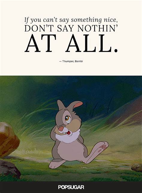 Find and save thumper quote memes | from instagram, facebook, tumblr, twitter & more. 42 Emotional and Beautiful Disney Quotes (With images) | Beautiful disney quotes, Disney quotes ...