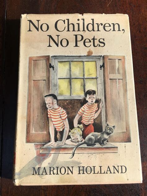 1956 No Children No Pets First Edition Book Etsy