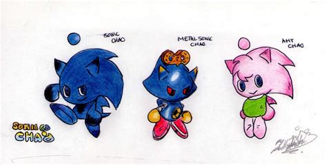 Sonic Cd Chao Drawing By Reallyfaster On Deviantart