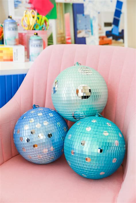 How To Spray Paint A Disco Ball The Crafted Life