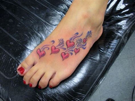 Heart Tattoos For Women Love Hearts Foot Tattoo For