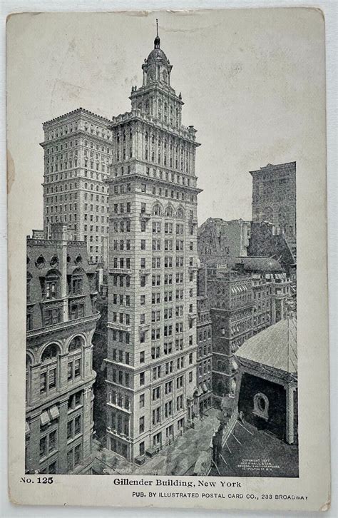 Gillender Building 1907 A Vintage New York City Postcard Real Photo