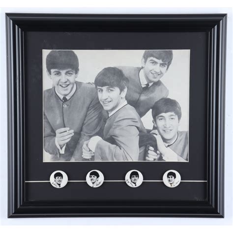 The Beatles 14x15 Custom Framed Print Display With Complete Set Of 4