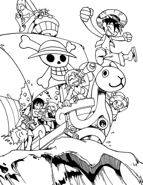 Desenhos Do One Piece Para Imprimir E Colorir Pintar