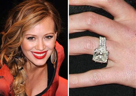 Hillary Duffs Ring Is This A Stunner Or What Hilary Duff Engagement
