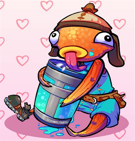 Being On Land So Much Made Fishstick Thirsty So I Drew Him Trying To Drink A Chug D Fortnitebr