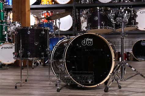 Dw Performance 4pc Drum Set 22101216 Ebony Stain Lacquer Reverb