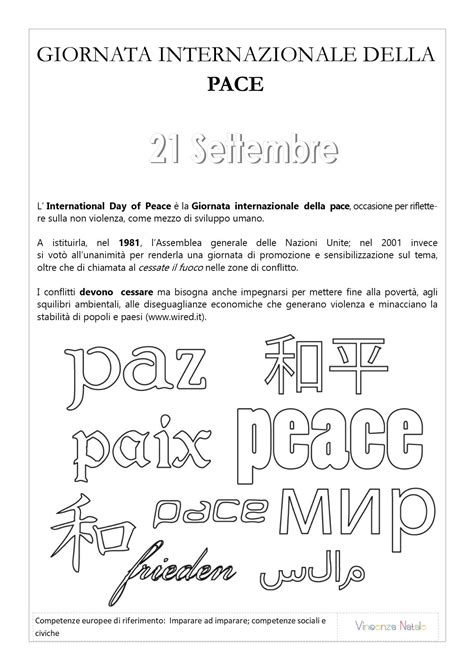 Un 25 aprile a distanza: Schede didattiche sulla Giornata internazionale della pace ...