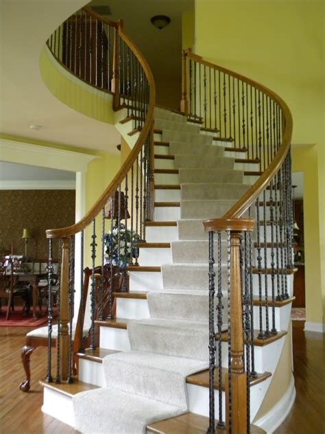 Wood Stairs And Rails And Iron Balusters Iron Balusters Moorestown Nj