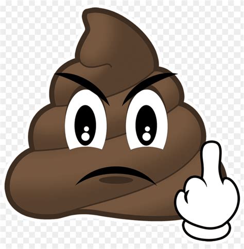 Mad Poop Emoji Happy Birthday Poop Emoji Png Transparent With Clear