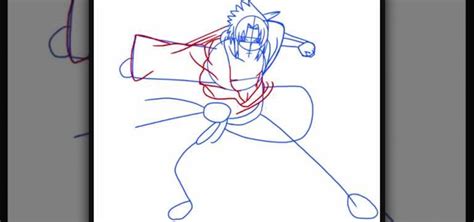 How To Draw An Anime Sasuke Shippuden From Naruto