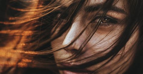 Wallpaper Sunlight Women Model Eyes Closeup Hair In Face Emotion Person Head Girl