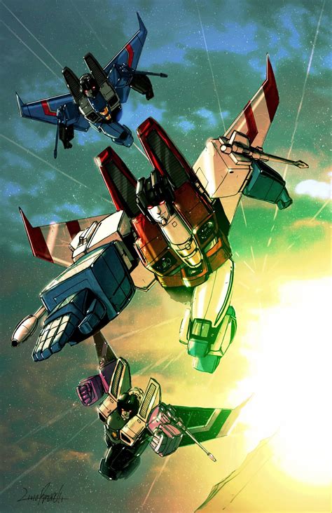 Starscream Thundercracker And Skywarp Transformers Drawn By