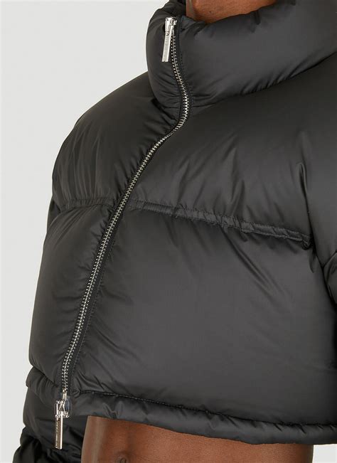 Cropped Puffer Jacket In Black Vtmnts
