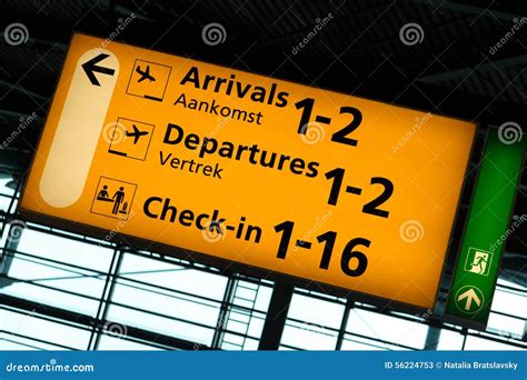Schiphol Sign Stock Image Image Of Transportation Europe 56224753