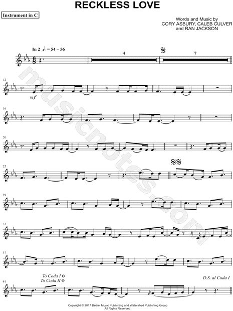 Reckless Love Piano Sheet Music Reckless Love Piano Intermediate By Cory Asbury By Sheet