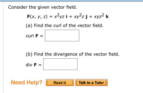 solved consider the given vector field f x y z x2yz i